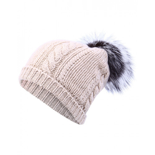 Co/At Ladies' Clivedon Fur Pom Pom Hat