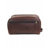Barbour Leather Washbag